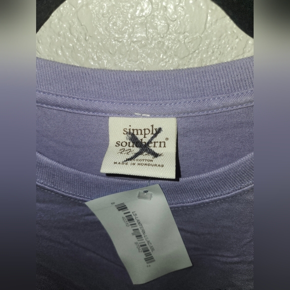 ✨️🌙NWT Simply Southern "Be a Light Lantern Long Sleeve T-Shirt" Lilac💜 XXL - Picture 6 of 13